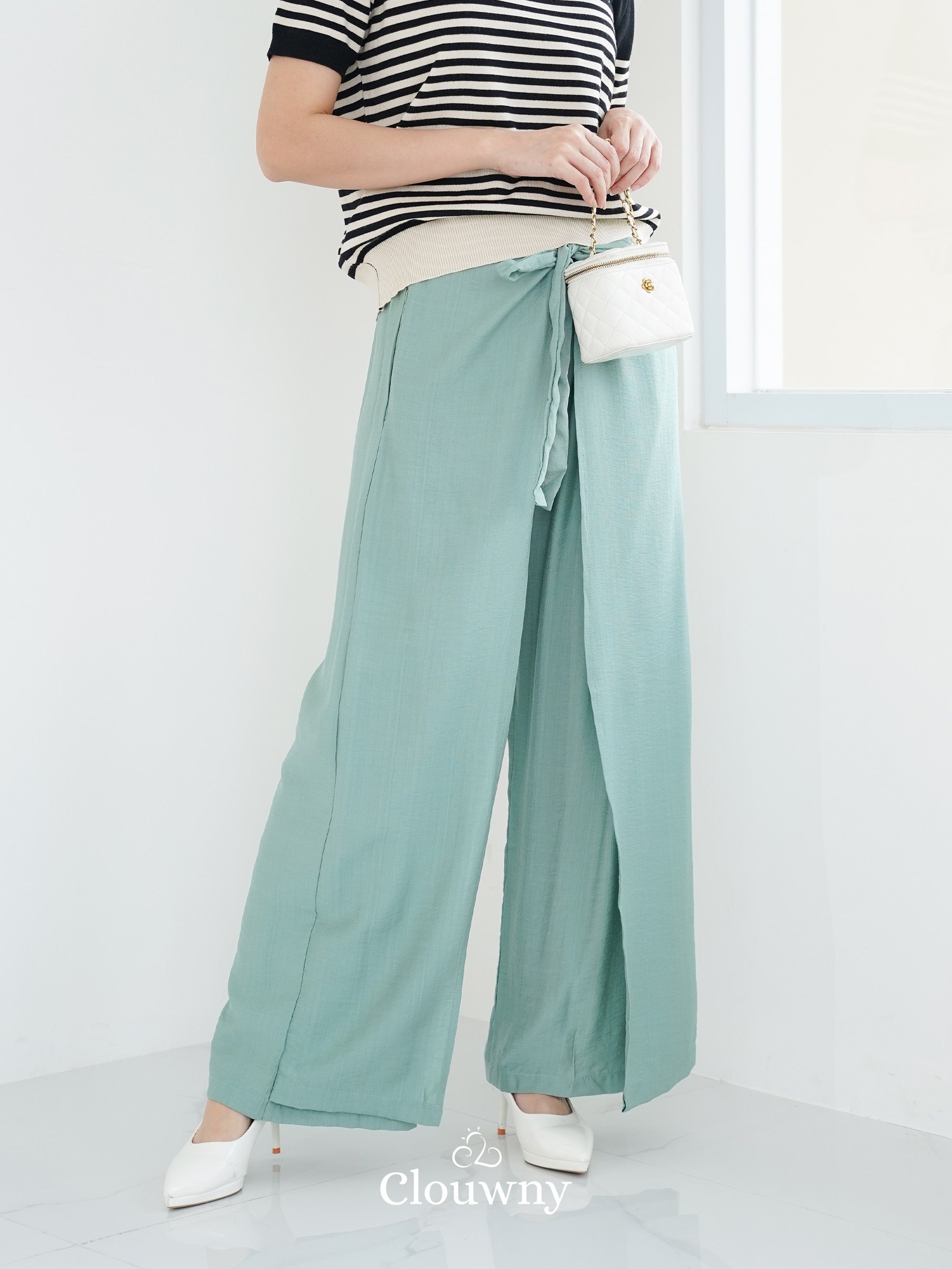 Dylan Wrap Cullotes - Mint
